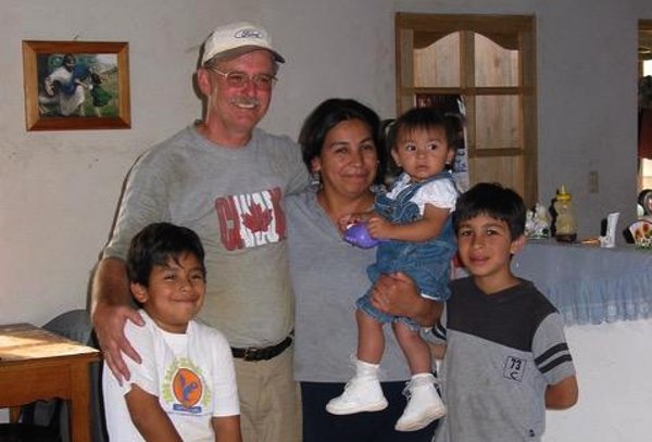 Garry with Cristian and his family